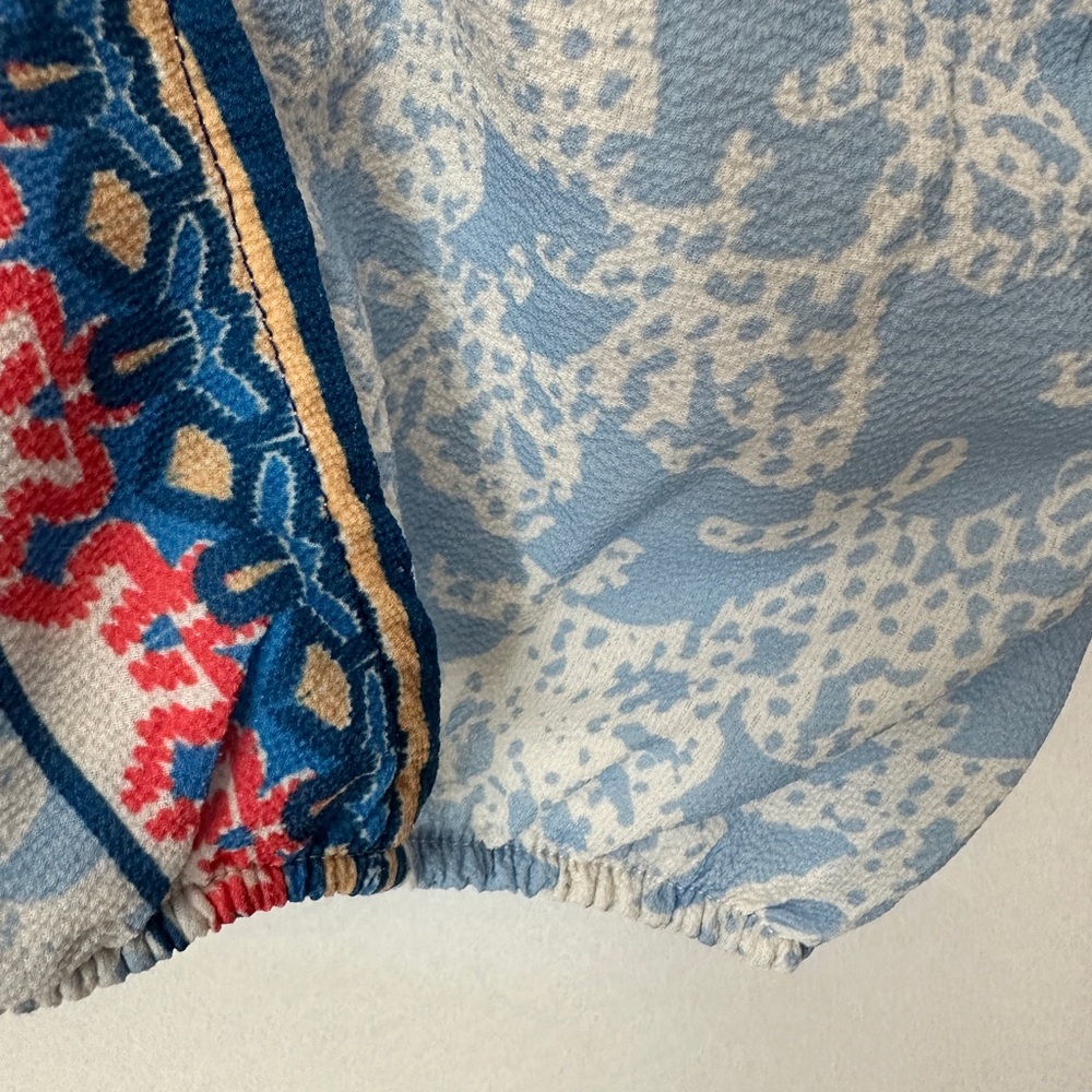 Flying Tomato Multicolor Patterned V-Neck Blouse - image 4